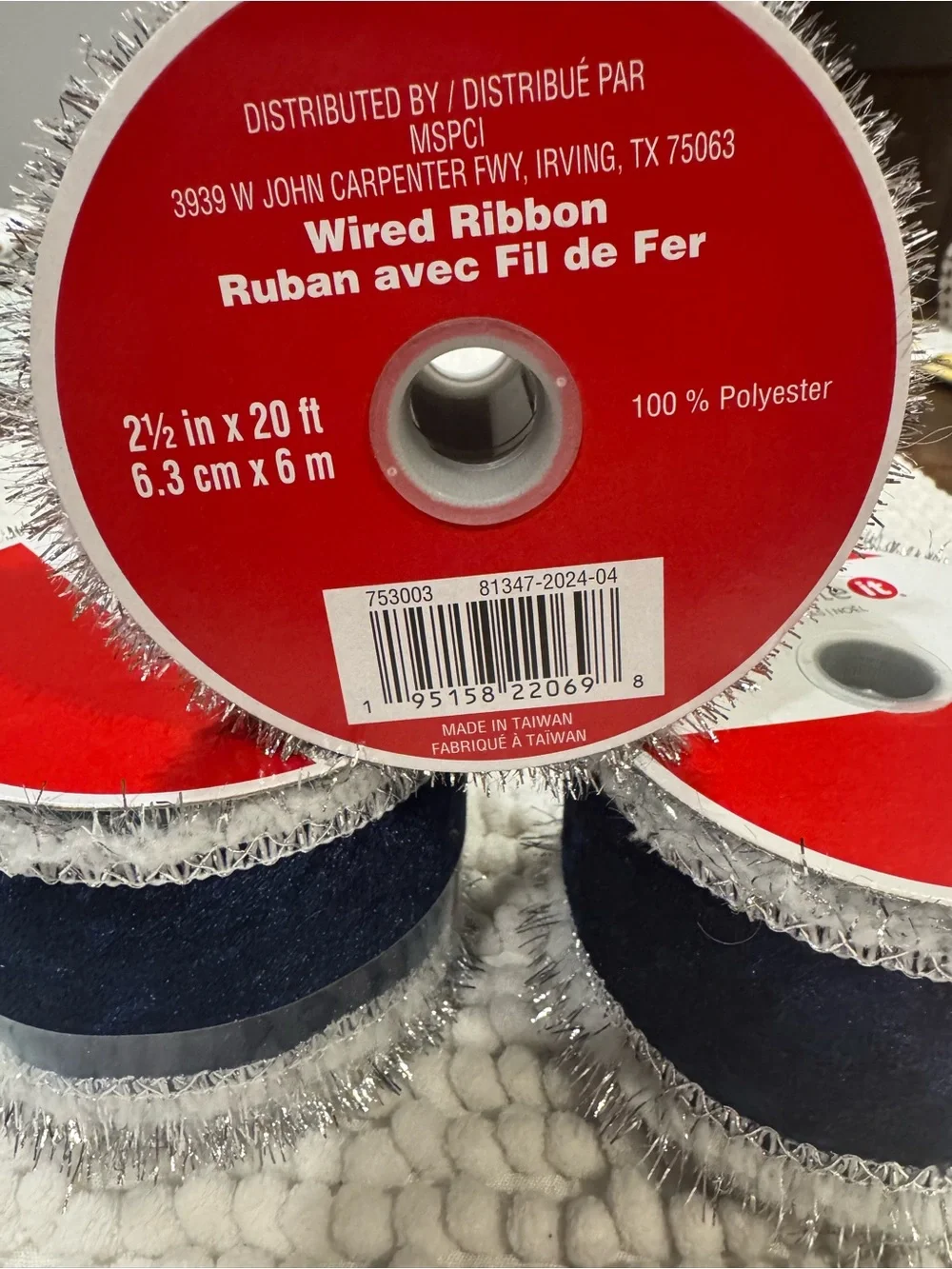 Celebrate It Ribbon Bundle - Navy, Silver, Pink, Natural jute